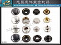 Environmentally friendly electroplating nickel-free metal snap button