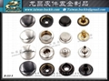 Spring button, metal snap button, male and female Logo button