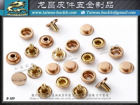 Taiwan zinc alloy four-in-one snap button 5