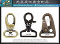 Hardware accessories dog buckle leather purses deduction zinc hook rotation