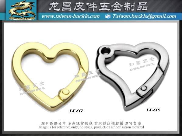 Heart-shaped metal spring coil