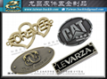 Suitcase metal nameplate