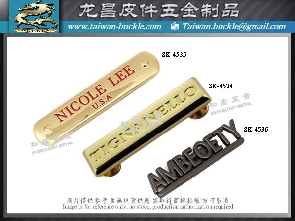 FASHION Brand metal accessories Metal  hang tag 4