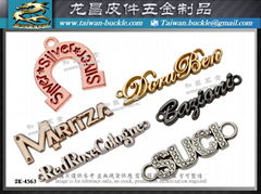 Cosmetics Metal Nameplate Hangtag Accessories