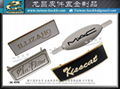 Popular Brand Bag Leather Metal Tag Nameplate Accessories
