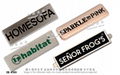 Custom Metal trademark nameplate custom logo 9