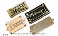 Custom Metal trademark nameplate custom logo