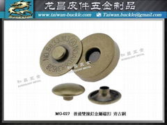 magnet button of  bags