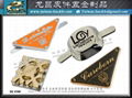 Sports equipment metal nameplate processing and production