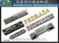 Sports equipment metal nameplate processing and production