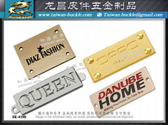 Taiwan Furniture metal nameplate