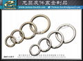 Metal split spring coil ring 4