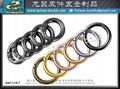 Metal split spring coil ring