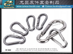 304 306 Stainless Steel Spring Hook Safety Insurance Carabiner