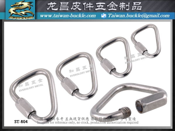 304 306 Stainless Steel Spring Hook Safety Insurance Carabiner 2