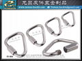 304 306 Stainless Steel Spring Hook Safety Insurance Carabiner 2