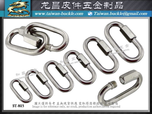 304 306 Stainless Steel Spring Hook Safety Insurance Carabiner 4