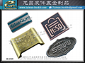 Wallet hardware accessories metal brand name custom nameplate 6