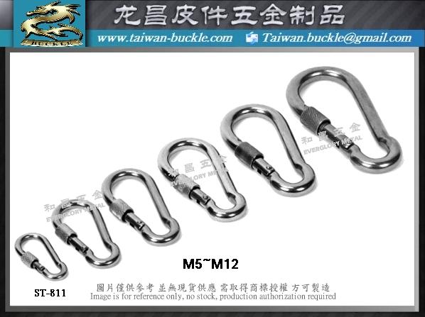 304 Stainless Steel Spring Buckle Carabiner Quick Hanging Buckle Tool Outdoor 3