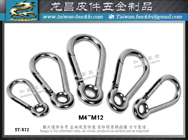 不锈钢勾环登山钩金属弹簧圈扣 4