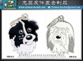 Pet collar metal charm 6