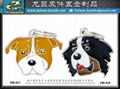 Pet collar metal charm