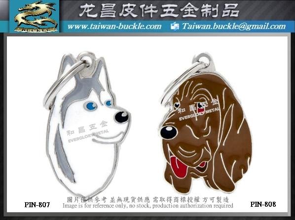 Pet collar metal charm accessories 2