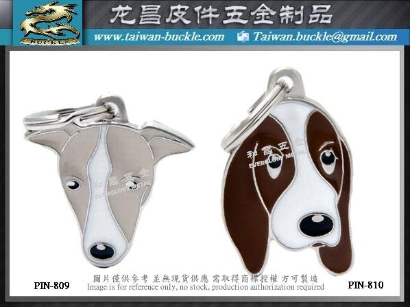 Pet collar metal charm accessories 3