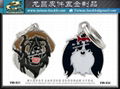 Pet accessories metal charm