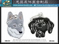 Taiwan pet collar metal hardware pendant