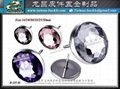 Rhinestone Crystal Buttons with Metal Buckle，Nút pha lê rhinestone trang trí 15