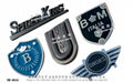 Rivet metal logo tag 5