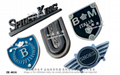 Rivet metal logo tag