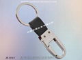 Branded metal leather key ring 6