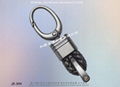 Branded metal leather key ring 7