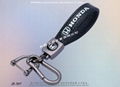 Branded metal leather key ring 2