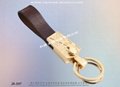 Branded metal leather key ring 18