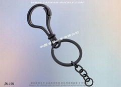 Key ring hardware buckle design and manufacture
