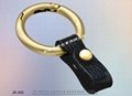 Leather Key Ring Metal Hardware Clasp 18