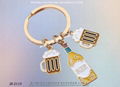 Brand Charm Key Ring