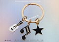 Brand Charm Key Ring