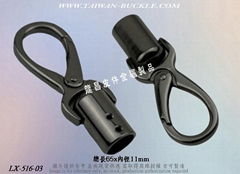 Taiwan High-quality purses accessories Leather zinc metal hook