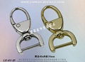Taiwan High-quality purses accessories Leather zinc metal hook 7