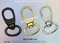 Taiwan High-quality purses accessories Leather zinc metal hook