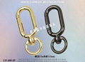 Taiwan High-quality purses accessories Leather zinc metal hook 15