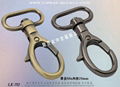 Leather purses metal zinc buckle clasp dog buckle rotating hook 6