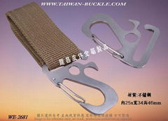 Webbing stainless steel metal buckle