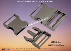 Plastic steel magnet metal buckle