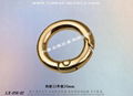 Zinc Alloy Round Spring Snap 15