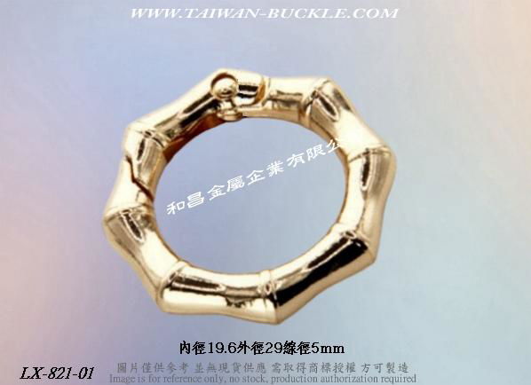 Zinc Alloy Round Spring Snap 4